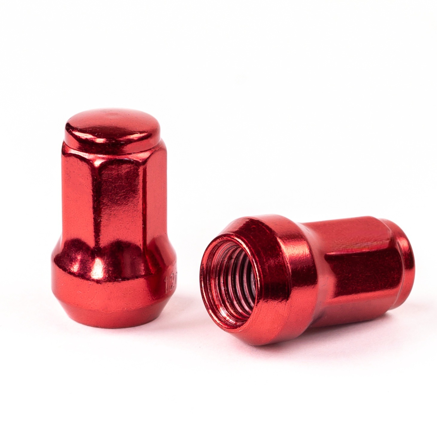 Гайка M12х1,50х35 конус, красный хром, кл.19мм